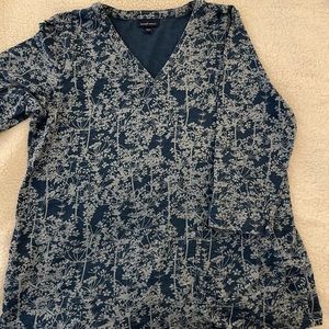 JJill - Pure Jill indigo cotton tunic size L